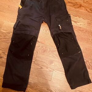 Timberland PRO Black Men's Cargo Work Pants with Knee Pads